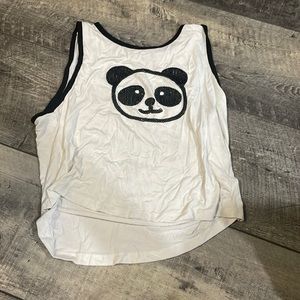 A L white panda tank top in women’s.